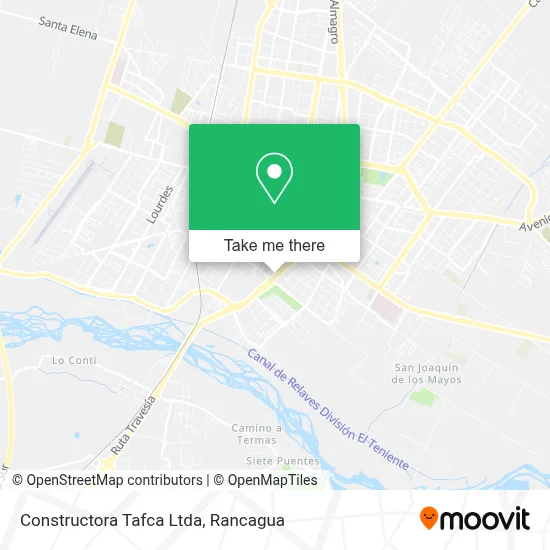 Constructora Tafca Ltda map