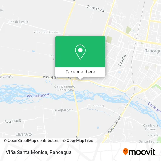 Viña Santa Monica map