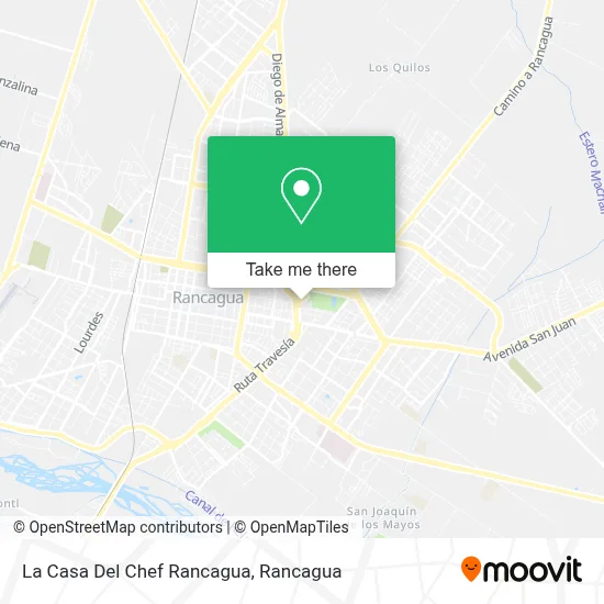 La Casa Del Chef Rancagua map