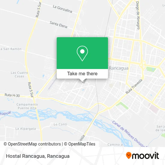 Hostal Rancagua map