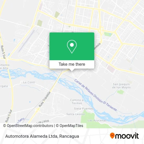 Automotora Alameda Ltda map