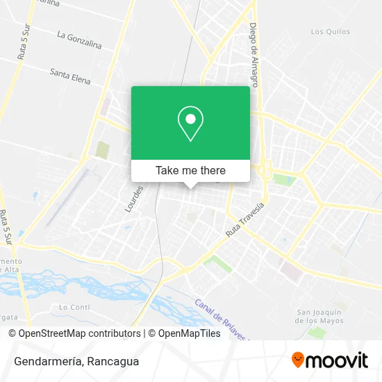 Gendarmería map