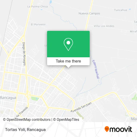 Tortas Yoli map