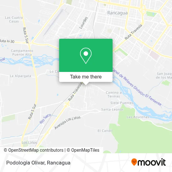 Podologia Olivar map