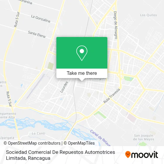 Sociedad Comercial De Repuestos Automotrices Limitada map