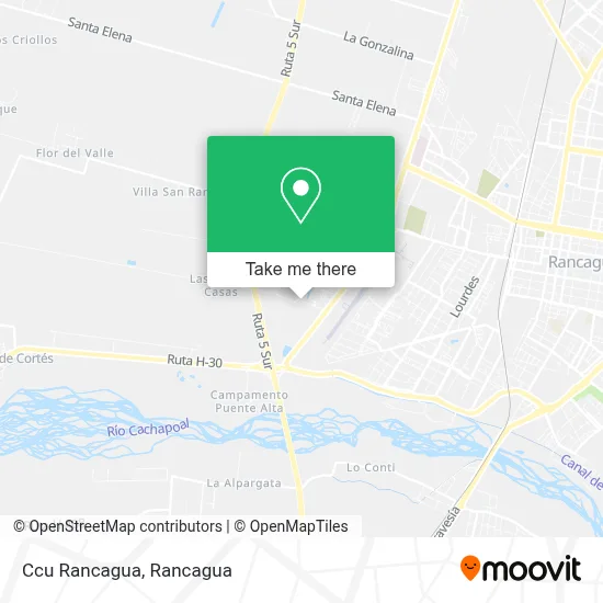 Ccu Rancagua map