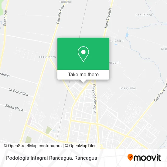 Podología Integral Rancagua map