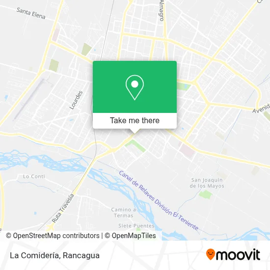 La Comidería map