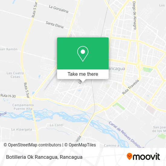 Botilleria Ok Rancagua map