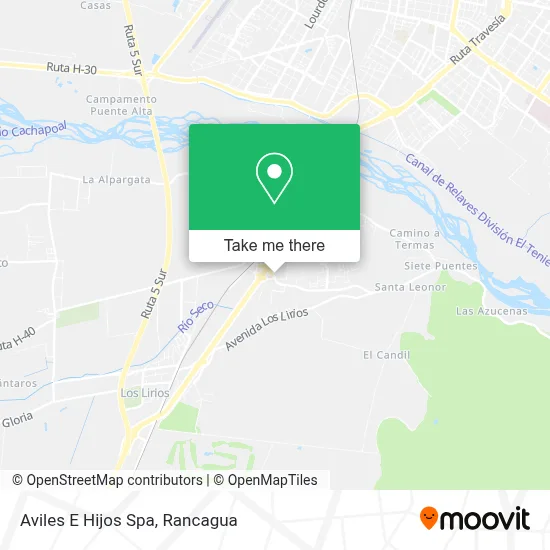 Aviles E Hijos Spa map
