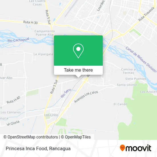 Princesa Inca Food map