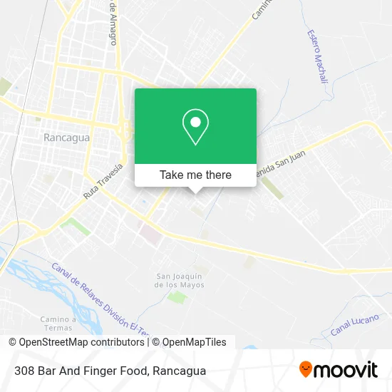 308 Bar And Finger Food map