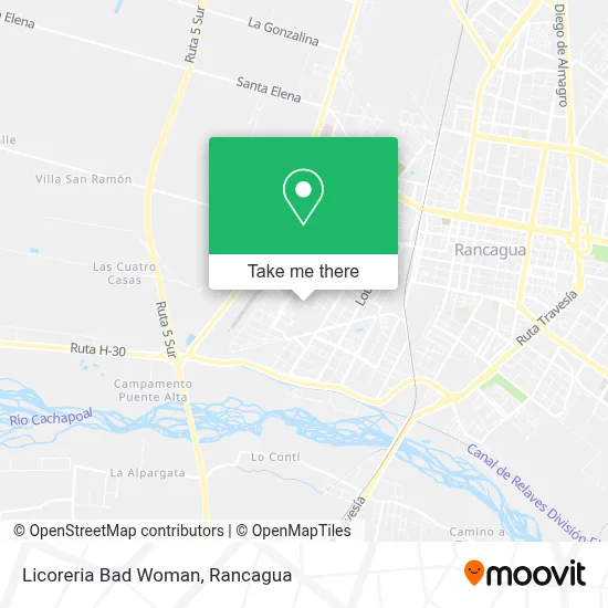 Licoreria Bad Woman map