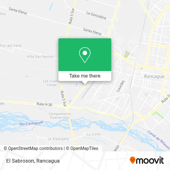 El Sabroson map