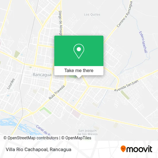 Villa Rio Cachapoal map