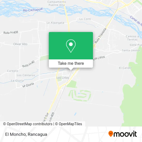 El Moncho map