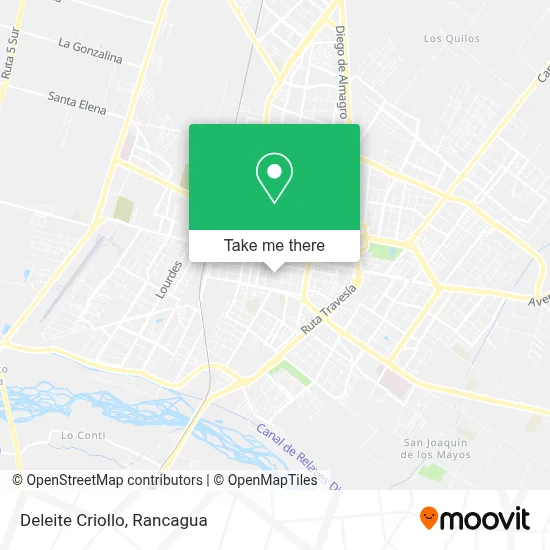 Deleite Criollo map