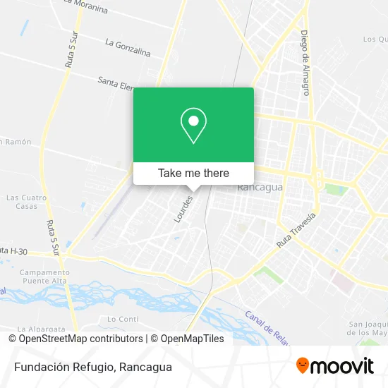 Fundación Refugio map