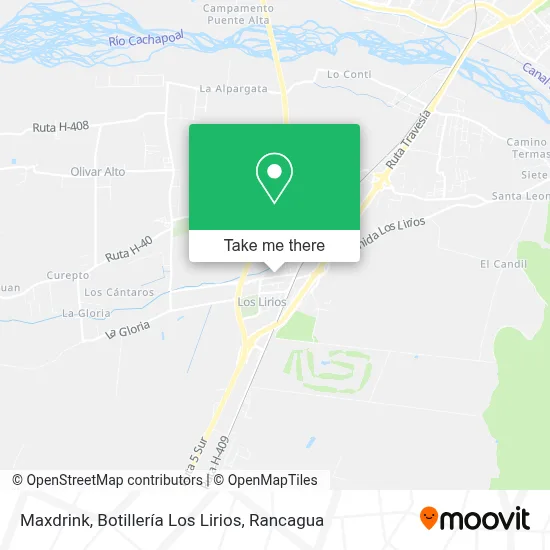Maxdrink, Botillería Los Lirios map