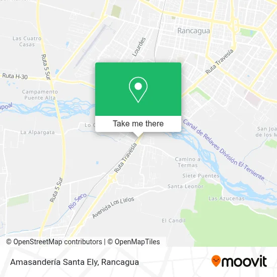 Amasandería Santa Ely map