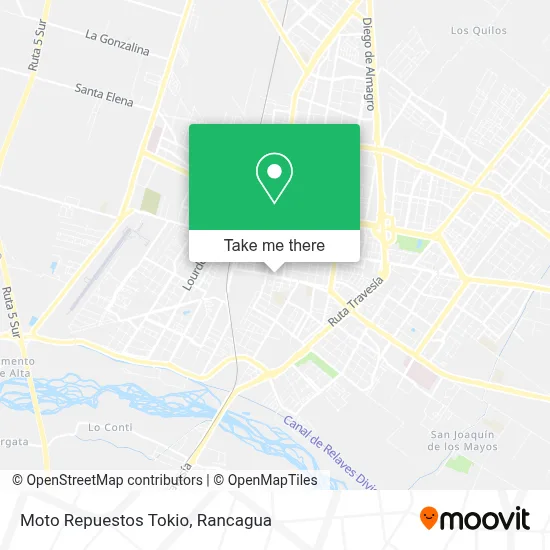 Moto Repuestos Tokio map