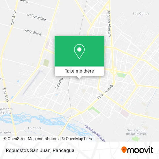 Repuestos San Juan map