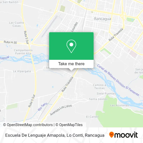 Escuela De Lenguaje Amapola, Lo Conti map