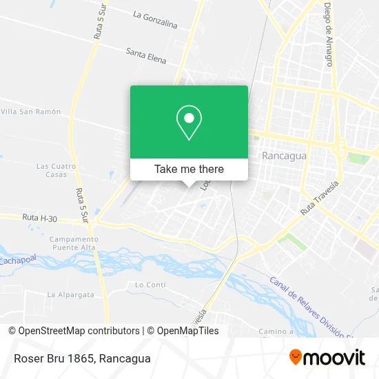 Mapa de Roser Bru 1865