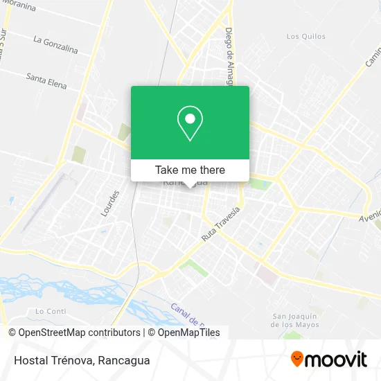 Hostal Trénova map
