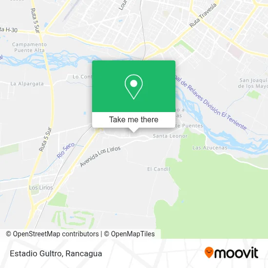 Estadio Gultro map