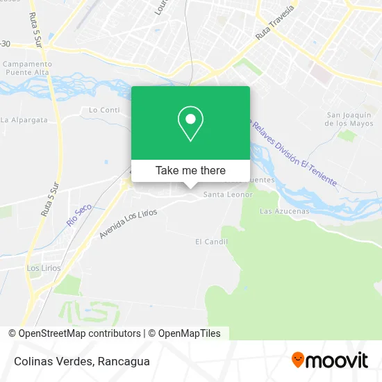 Colinas Verdes map