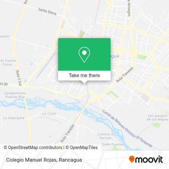 Colegio Manuel Rojas map