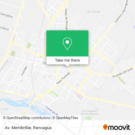 Av. Membrillar map