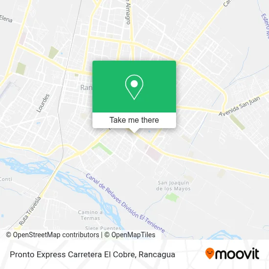 Pronto Express Carretera El Cobre map