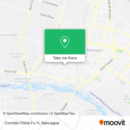Comida China Fu Yi map
