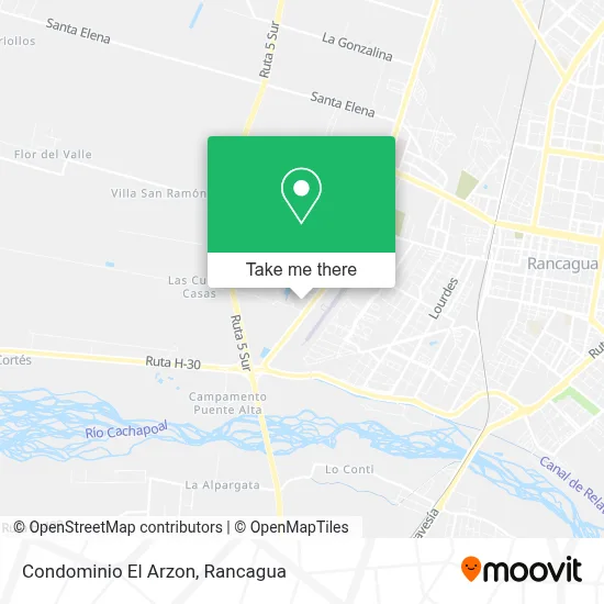 Condominio El Arzon map