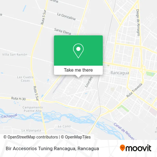 Bir Accesorios Tuning Rancagua map