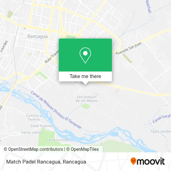 Match Padel Rancagua map