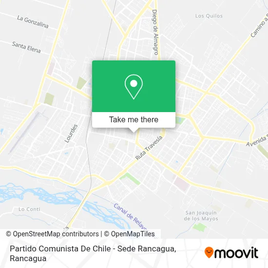 Partido Comunista De Chile - Sede Rancagua map