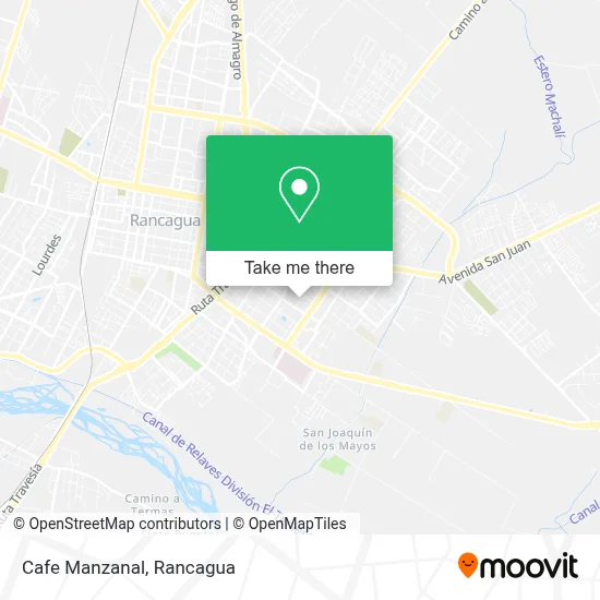 Cafe Manzanal map