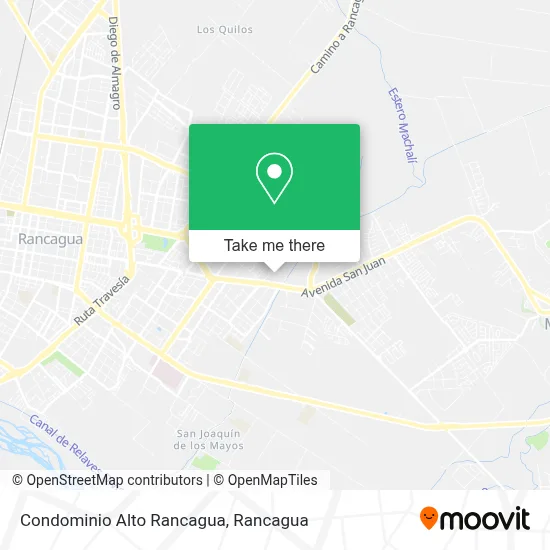 Condominio Alto Rancagua map