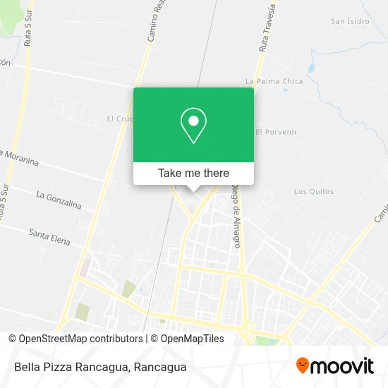 Bella Pizza Rancagua map