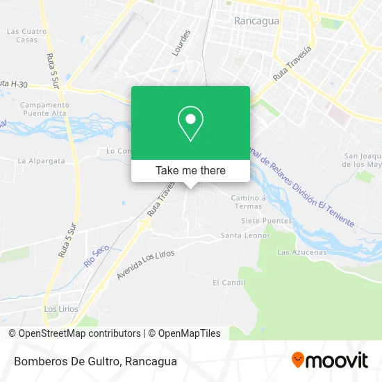 Bomberos De Gultro map
