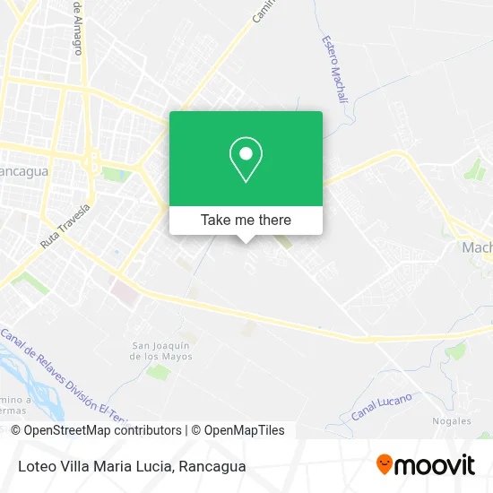 Loteo Villa Maria Lucia map