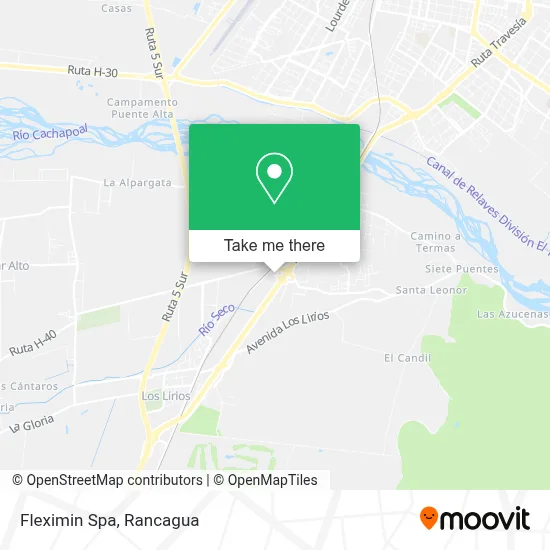 Fleximin Spa map