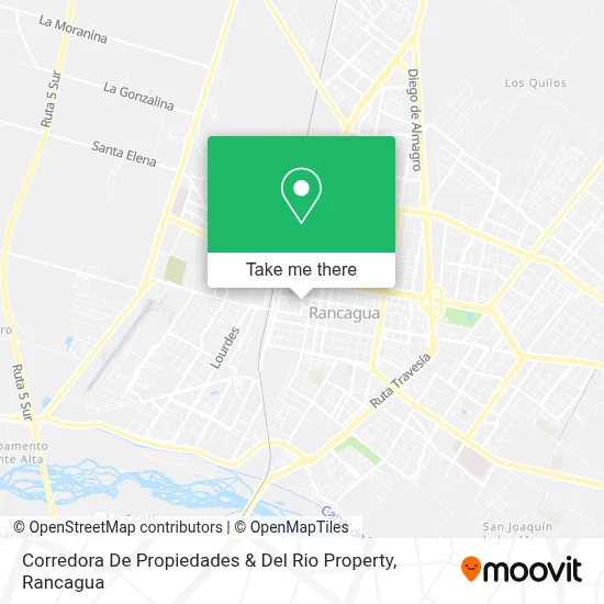 Corredora De Propiedades & Del Rio Property map