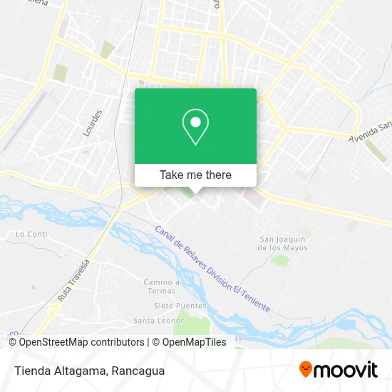Tienda Altagama map