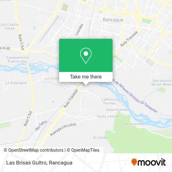 Las Brisas Gultro map