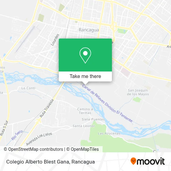 Colegio Alberto Blest Gana map