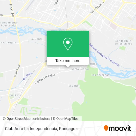 Club Aero La Independencia map